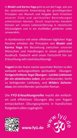 back cover "Bhakti und Karma Yoga" Yogani FYÜ-Verlag