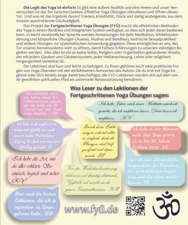 Back-Cover eBook Leichte Lektionen für ein ekstatisches Leben von Yogani aus dem FYÜ-Verlag