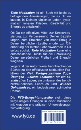back cover Tiefe Meditation Yogani FYÜ-Verlag