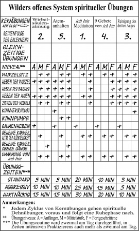 Orientierungsplan aus dem 31. Kapitel von Wilders Geheimnisse