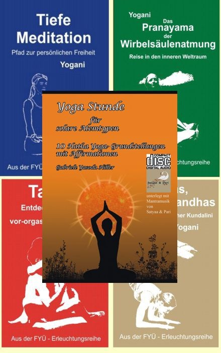 eBook-Version der ersten vier Bände der FYÜ-Erleuchtungsreihe plus die solare Yoga-Stunde